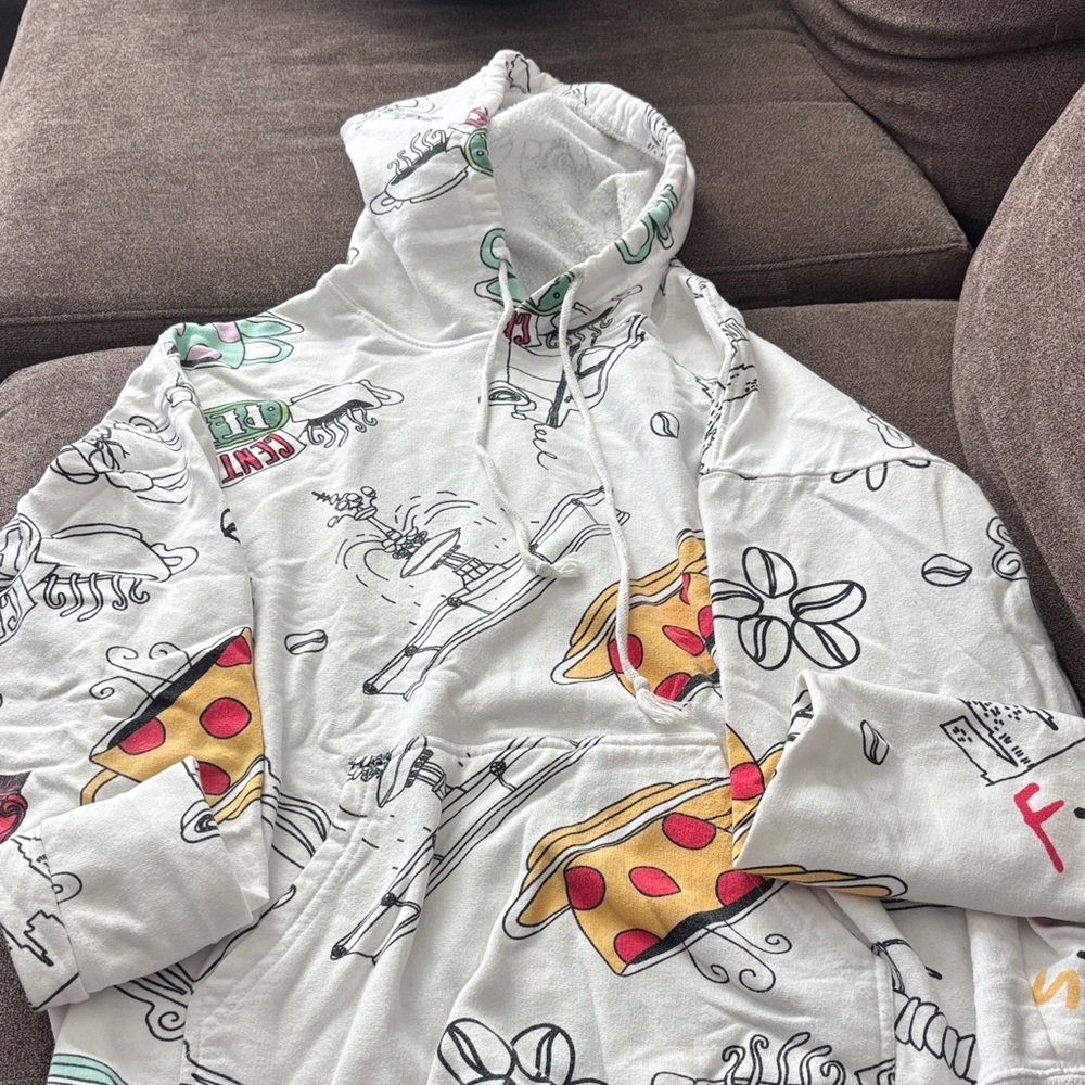 Rue21 Graphic Pizza Print Hoodie